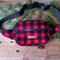 Made with Premium Virgin Johnson Woolen Mills Wool, red one inch buffalo plaid 18 ounce wool.